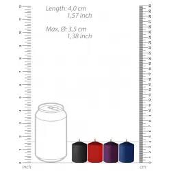 Ouch! Lot de 4 bougies Tease Candle Parfums variés 24g